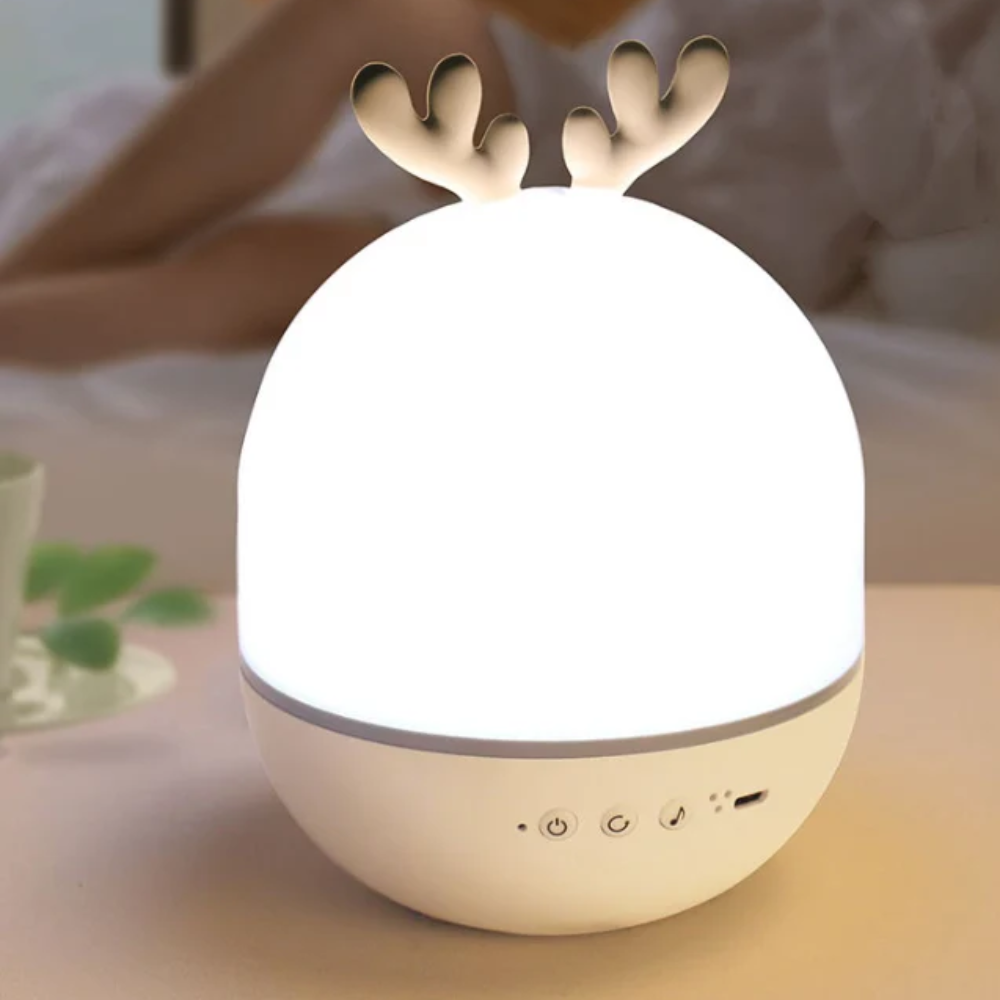 Kids Star Projector Night Light – Rotating Moon & Stars with Remote Control