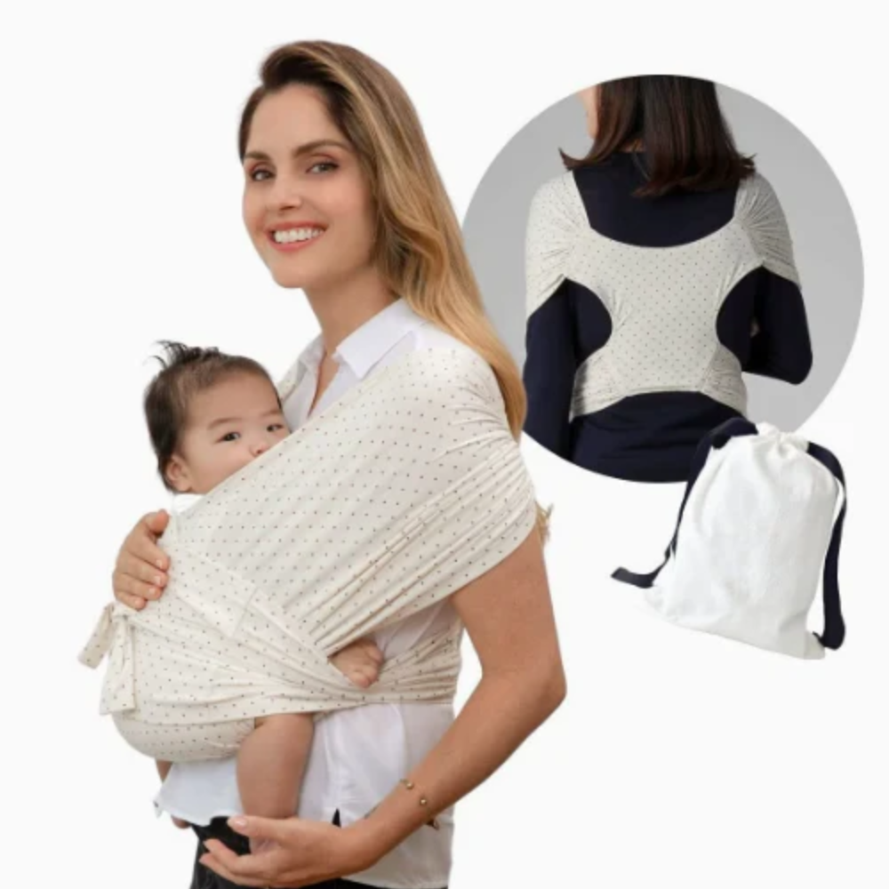 Stretchy Baby Wrap Carrier – Breathable Adjustable Infant Sling