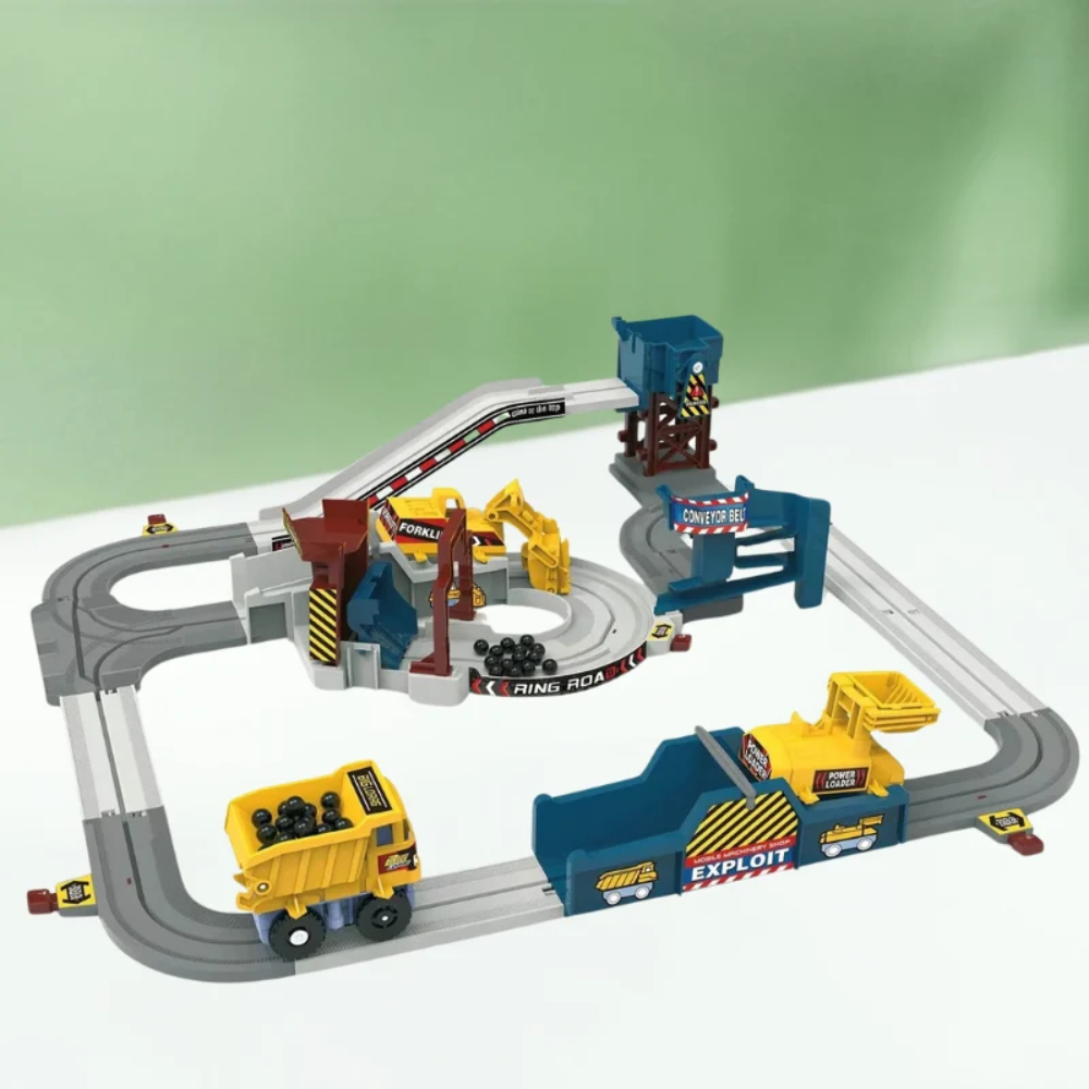 TinyBuilders Kids Construction Site Toy – Interactive Building and Assembly Toy for Kids