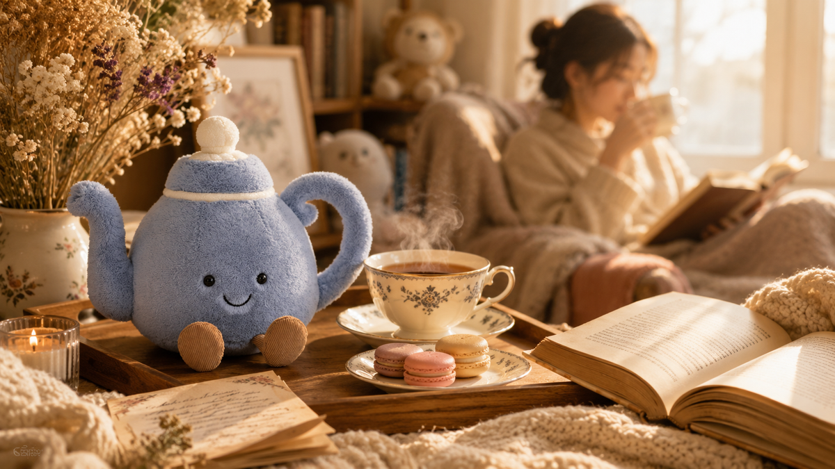 Tea Lovers and Their Favourite Plush Companions