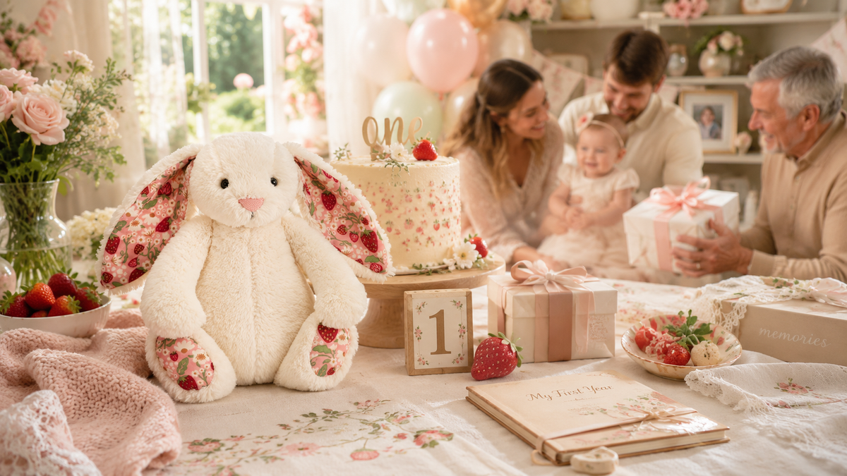 Bunny Plush Toys for First Birthdays