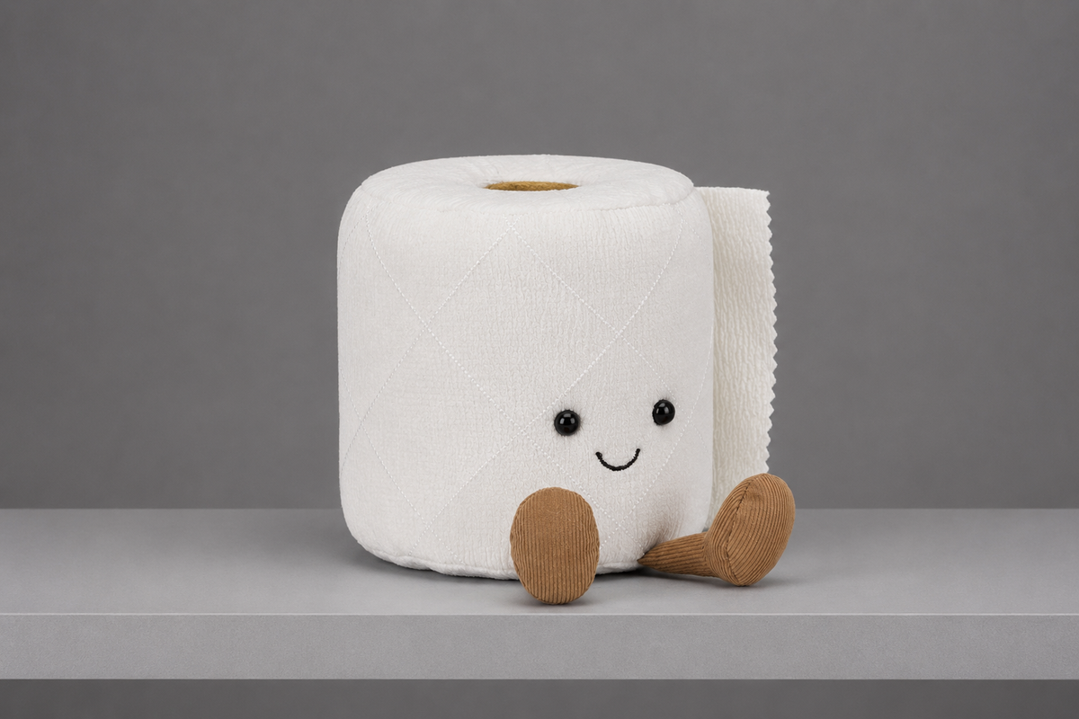 Why White Toilet Roll Plush Toys Are So Unexpectedly Popular