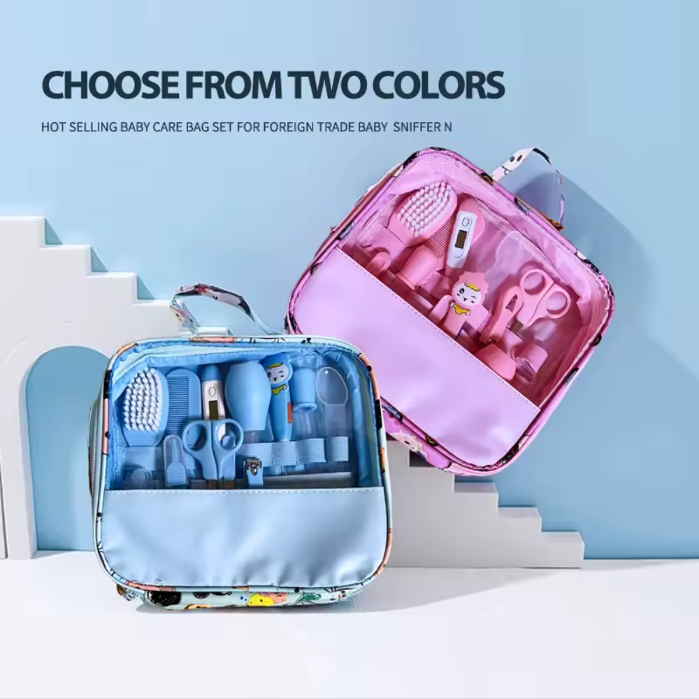 Newborn Baby Grooming Kit – 12 Piece Baby Care & Healthcare Set with Storage Case