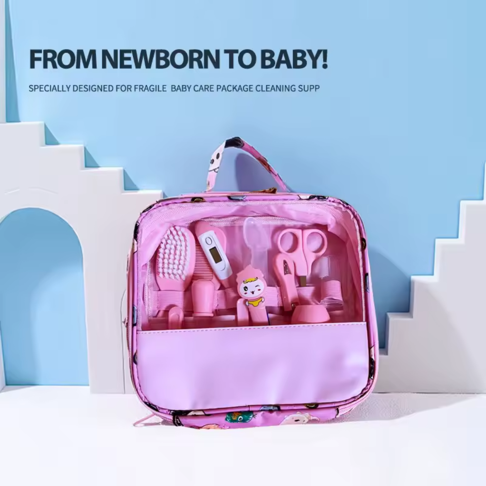 Newborn Baby Grooming Kit – 12 Piece Baby Care & Healthcare Set with Storage Case