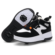 Kids Roller Sneakers – Adjustable Shoes with Retractable Wheels and Breathable Mesh Upper
