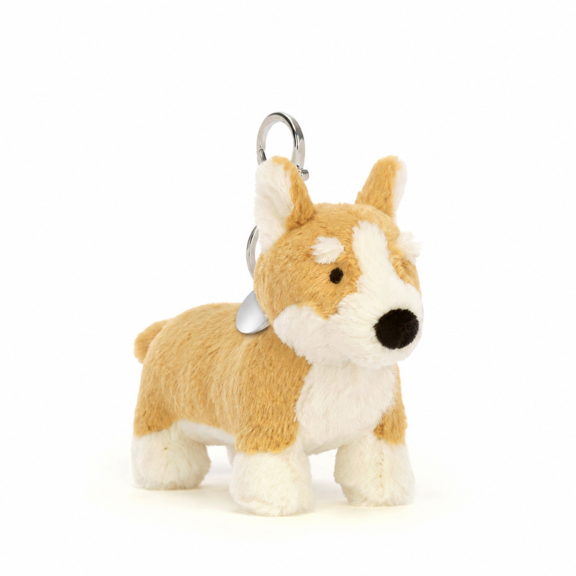 Brown Corgi Bag Charm