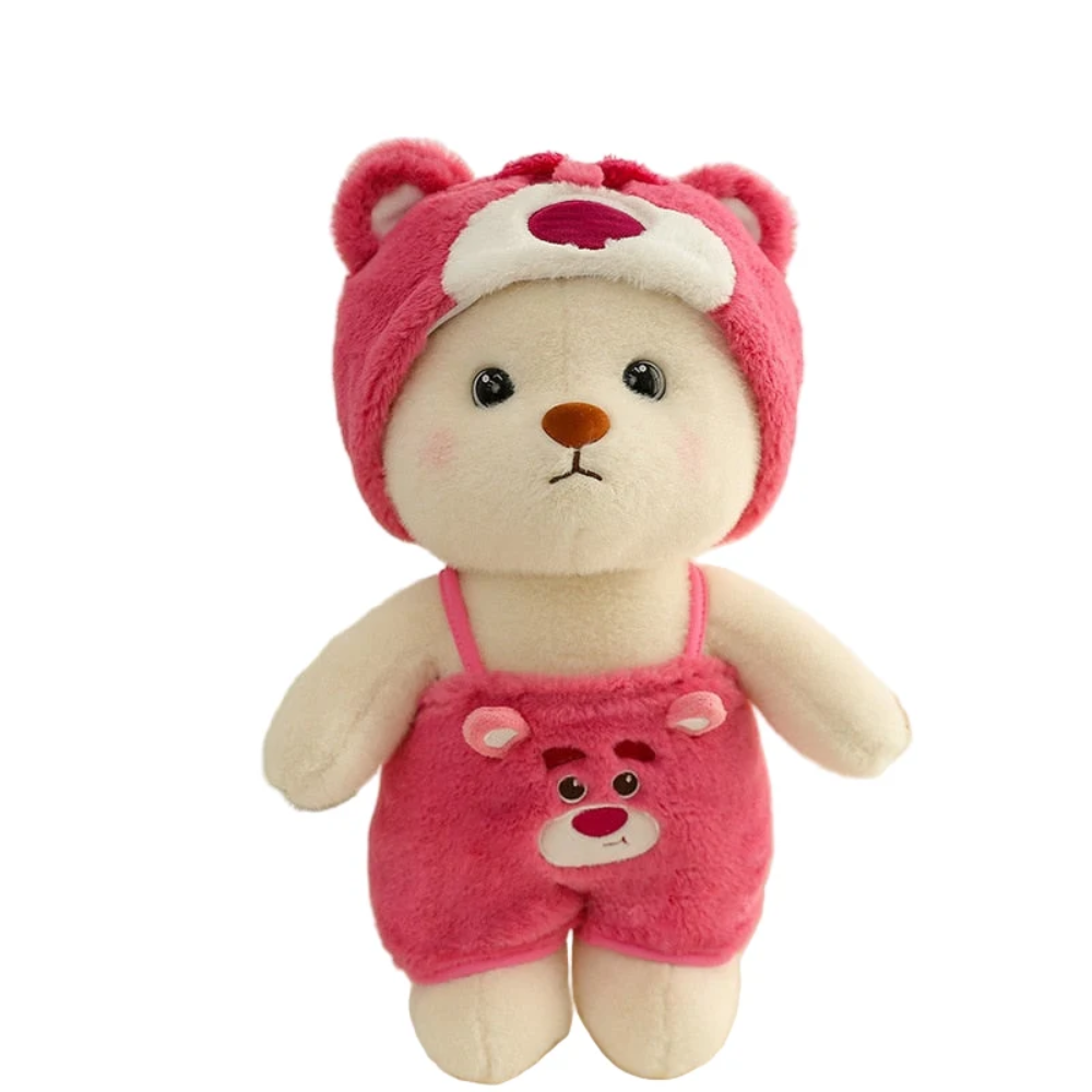 2-in-1 Transforming Teddy Bear Plush Toy – Soft Stuffed Animal with Costume Design