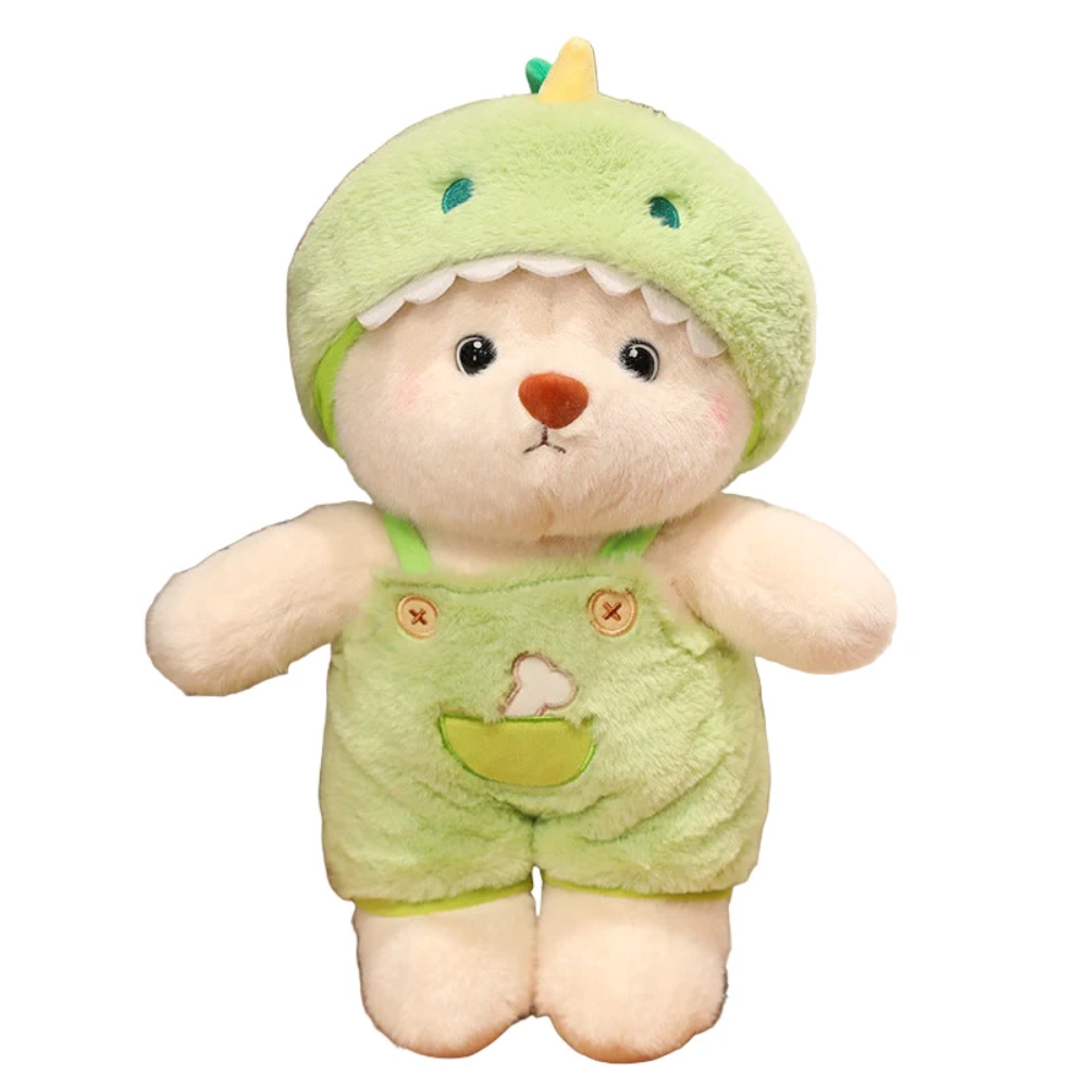 2-in-1 Transforming Teddy Bear Plush Toy – Soft Stuffed Animal with Costume Design