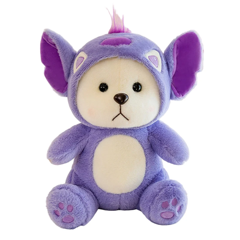 2-in-1 Transforming Teddy Bear Plush Toy – Soft Stuffed Animal with Costume Design