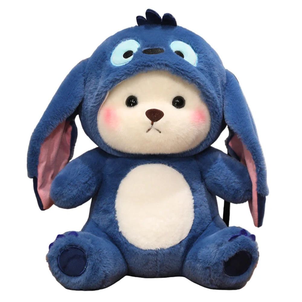 2-in-1 Transforming Teddy Bear Plush Toy – Soft Stuffed Animal with Costume Design