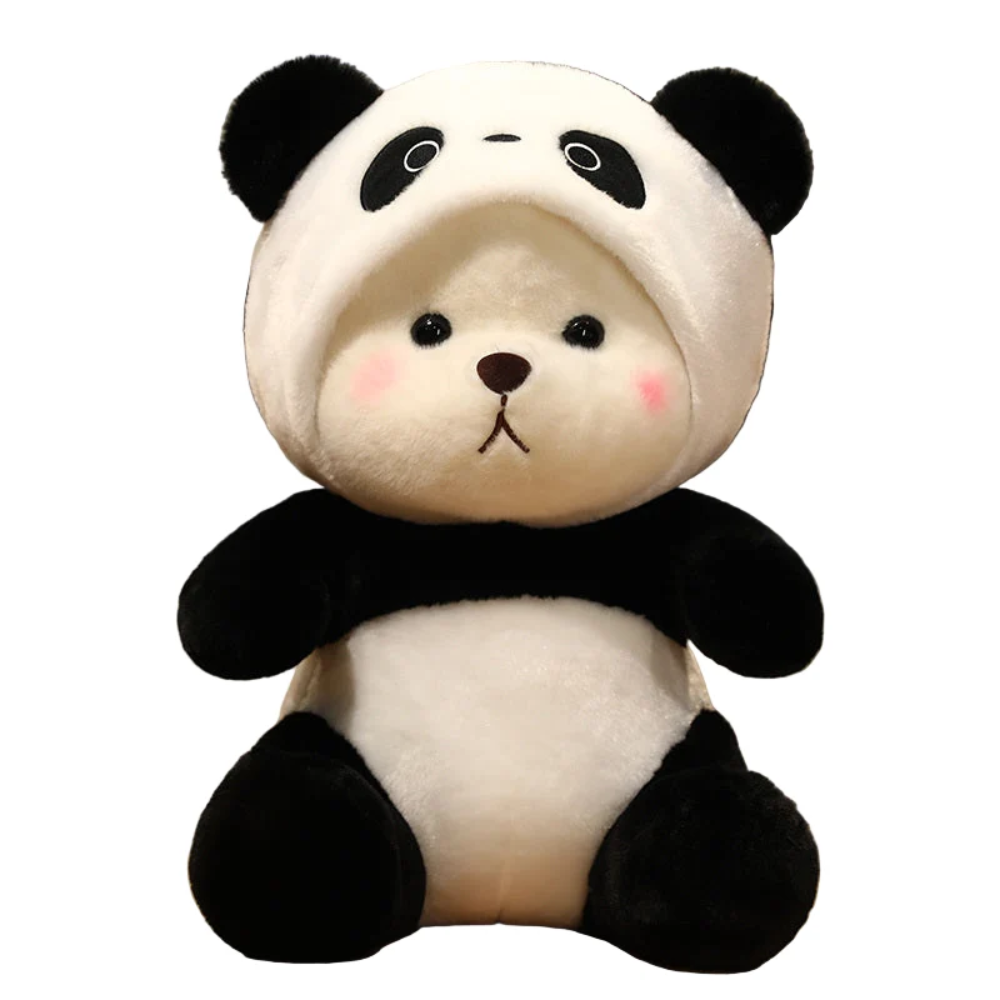 2-in-1 Transforming Teddy Bear Plush Toy – Soft Stuffed Animal with Costume Design