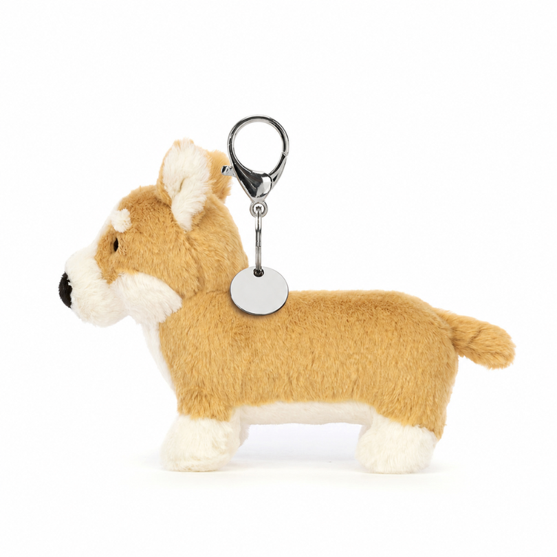 Brown Corgi Bag Charm