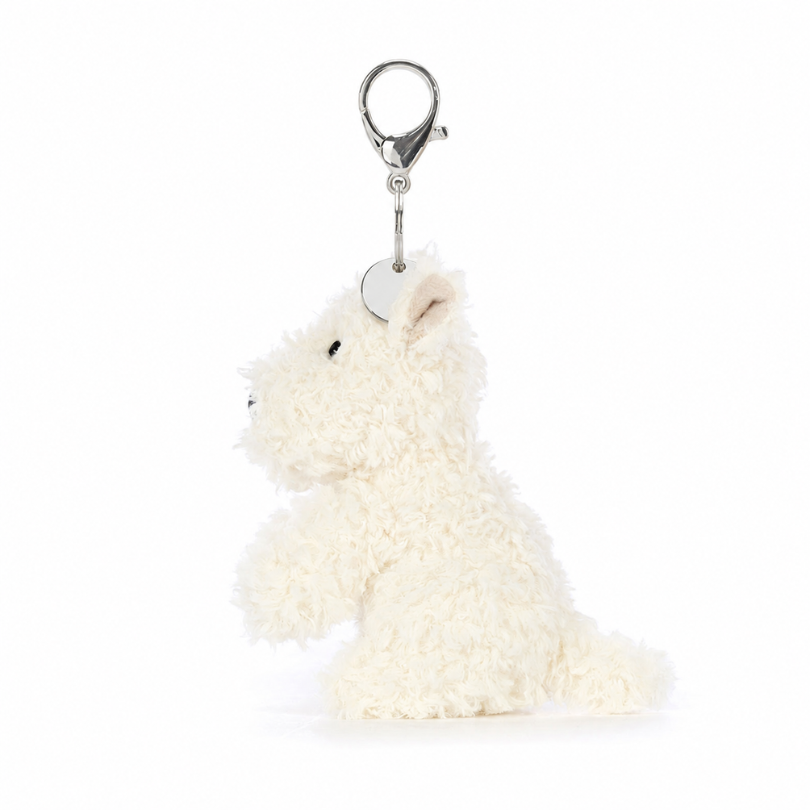 Cream Scottie Dog Bag Charm