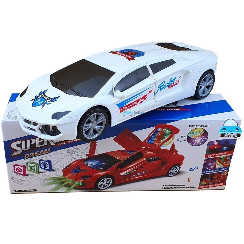 360° Rotating Stunt Car – Automatic Toy Car with Lights & Sounds