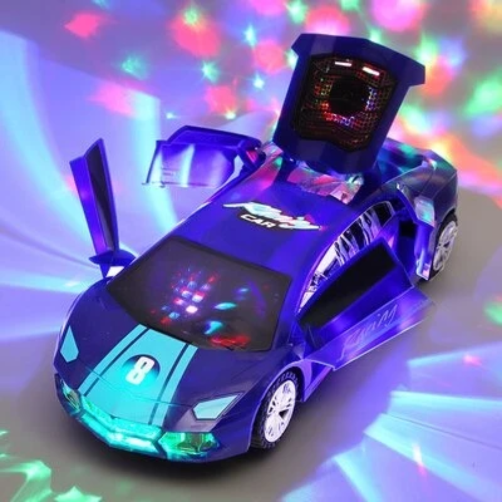 360° Rotating Stunt Car – Automatic Toy Car with Lights & Sounds