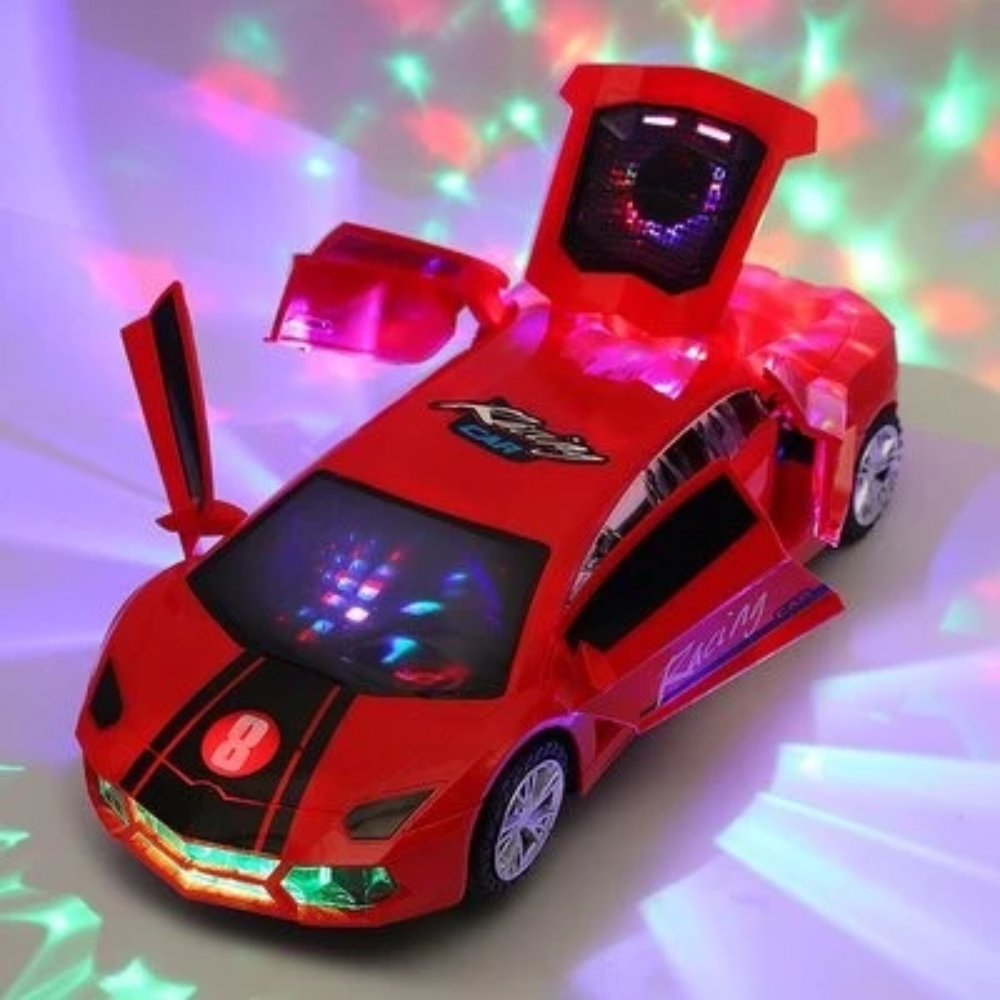 360° Rotating Stunt Car – Automatic Toy Car with Lights & Sounds