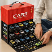 48-Piece Toy Race Car Set – Mini Diecast Cars with Race Track