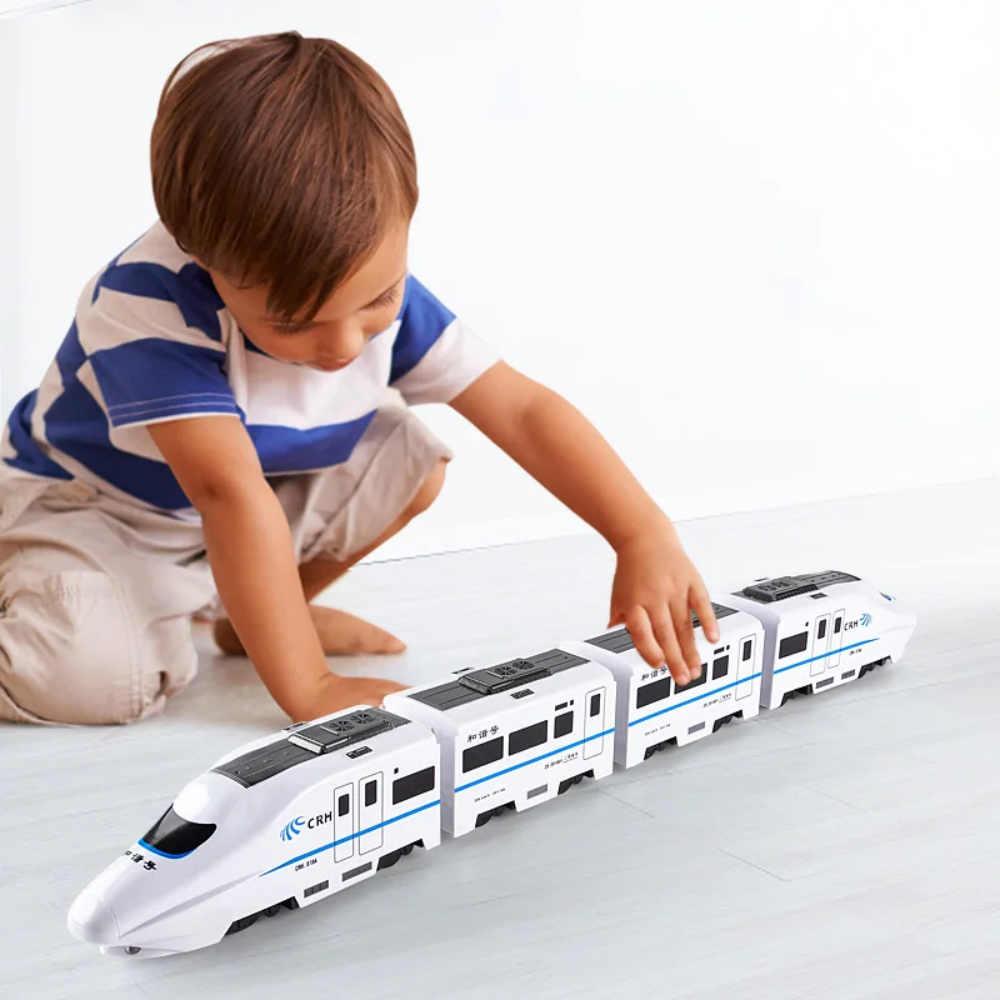 Automatic Toy Train – Self-Driving Electric Train with Lights & Obstacle Avoidance
