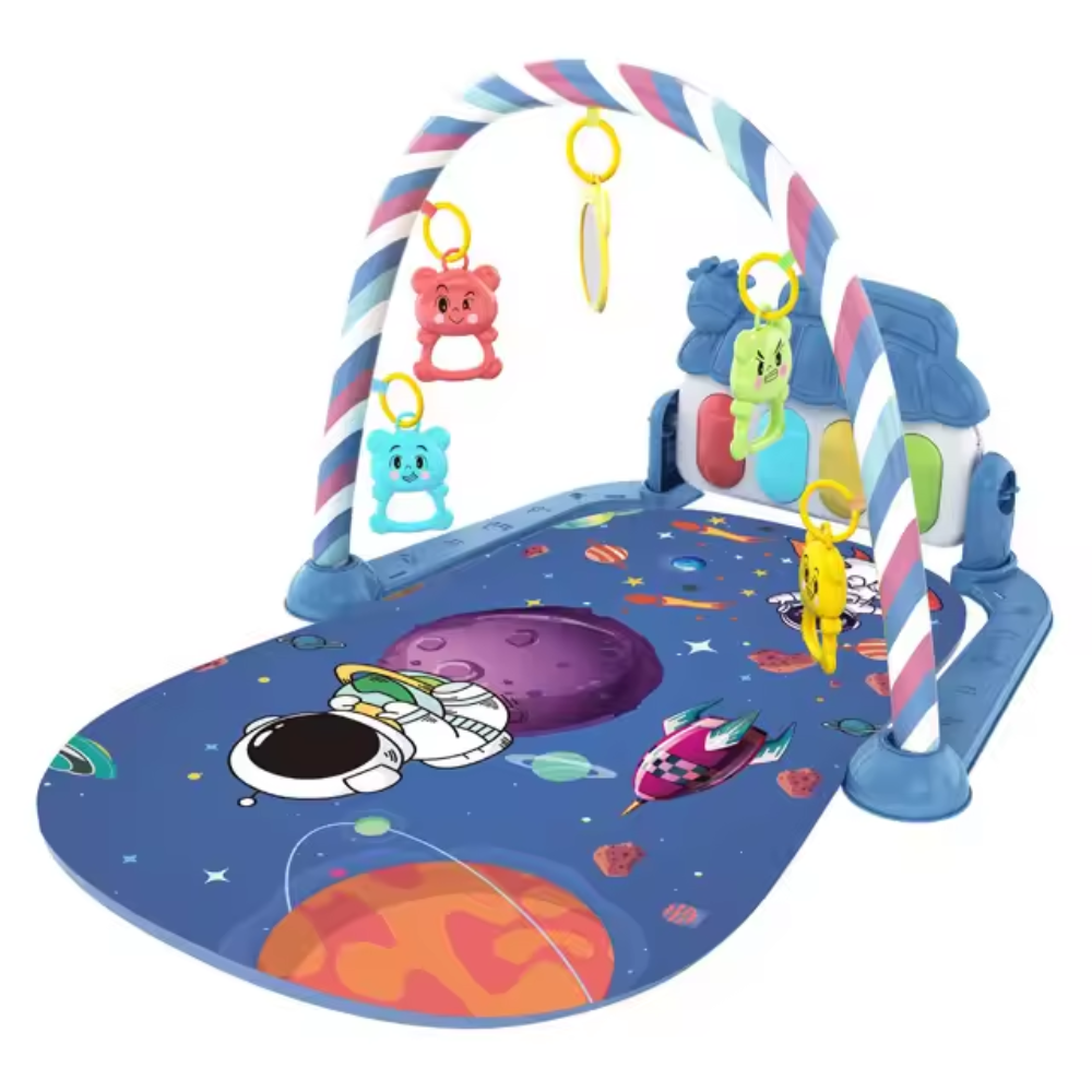 Baby Activity Gym with Piano & Play Mat for Newborns (0-12 Months)