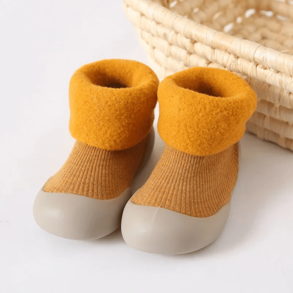 Baby Anti-Slip Sock Shoes – Warm & Soft Cotton Socks with Non-Slip Soles