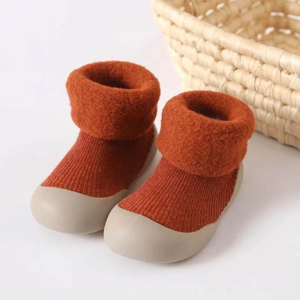 Baby Anti-Slip Sock Shoes – Warm & Soft Cotton Socks with Non-Slip Soles