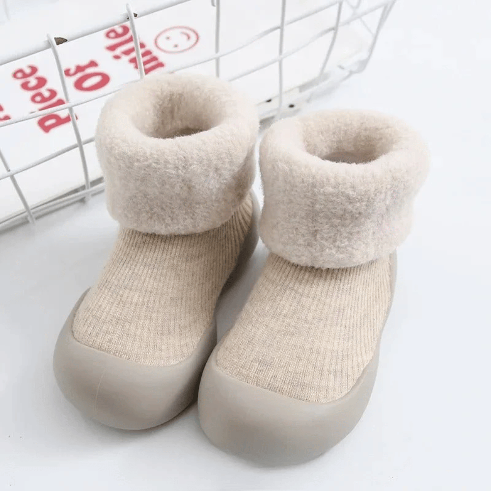 Baby Anti-Slip Sock Shoes – Warm & Soft Cotton Socks with Non-Slip Soles