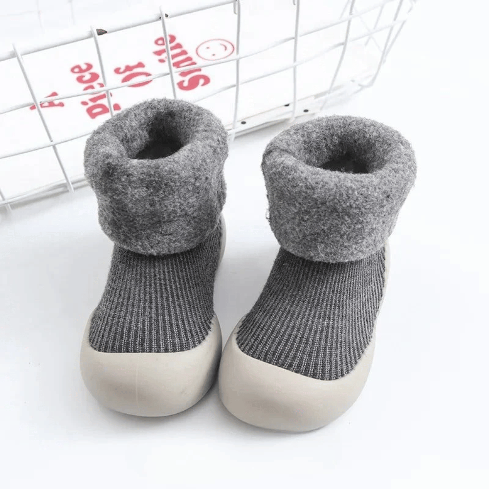Baby Anti-Slip Sock Shoes – Warm & Soft Cotton Socks with Non-Slip Soles