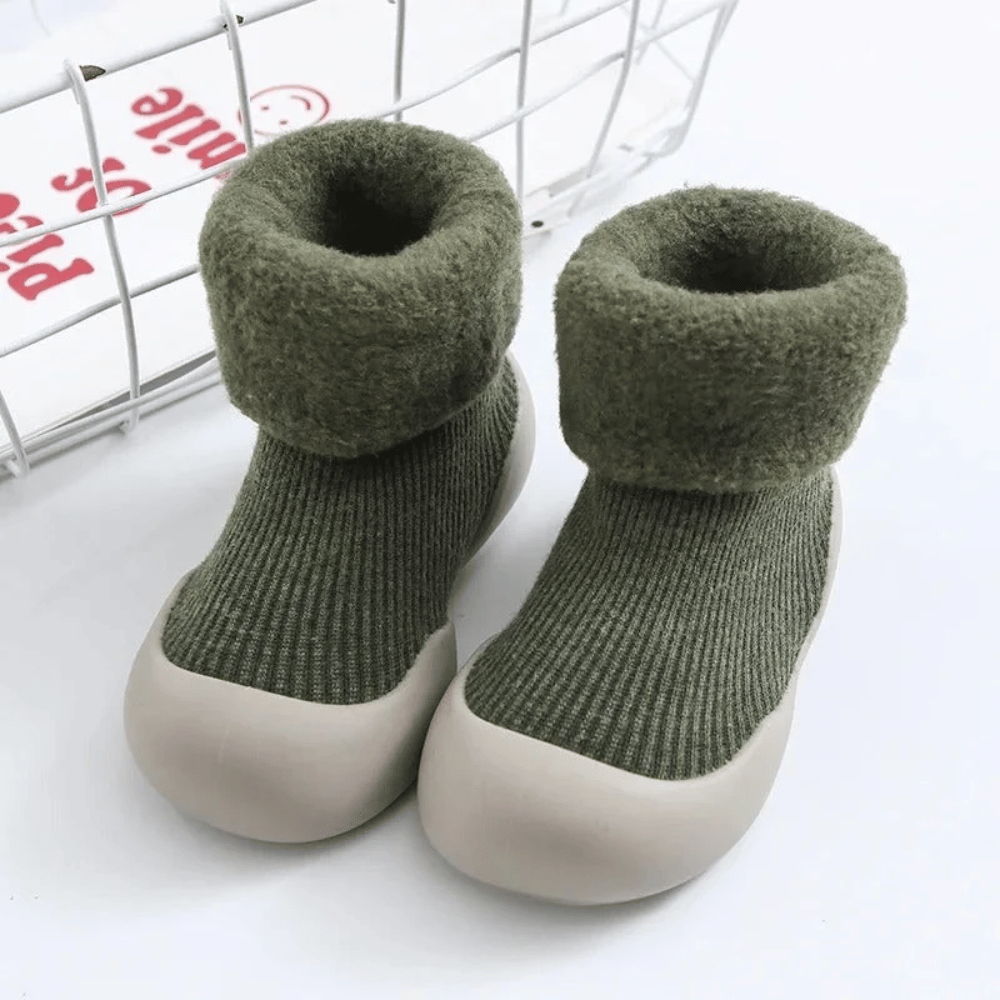 Baby Anti-Slip Sock Shoes – Warm & Soft Cotton Socks with Non-Slip Soles