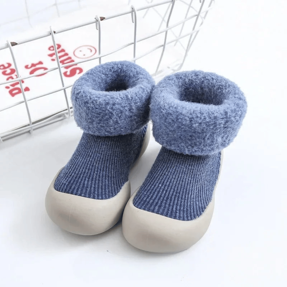 Baby Anti-Slip Sock Shoes – Warm & Soft Cotton Socks with Non-Slip Soles