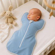 Baby Arms Up Swaddle Sleeping Bag – Soft Cotton Zip-Up Wrap