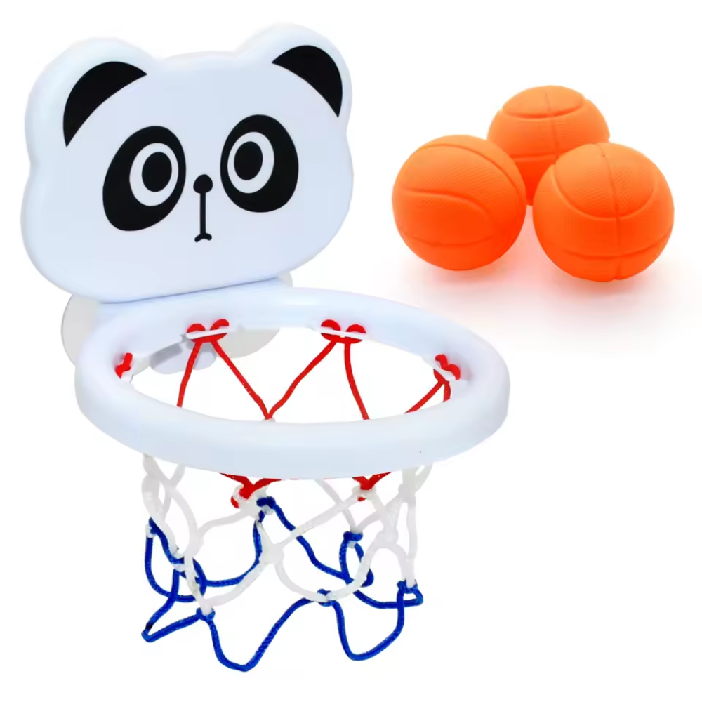 Baby Bath Basketball Toy Set with Balls – Suction Cup Water Play Toy for Toddlers