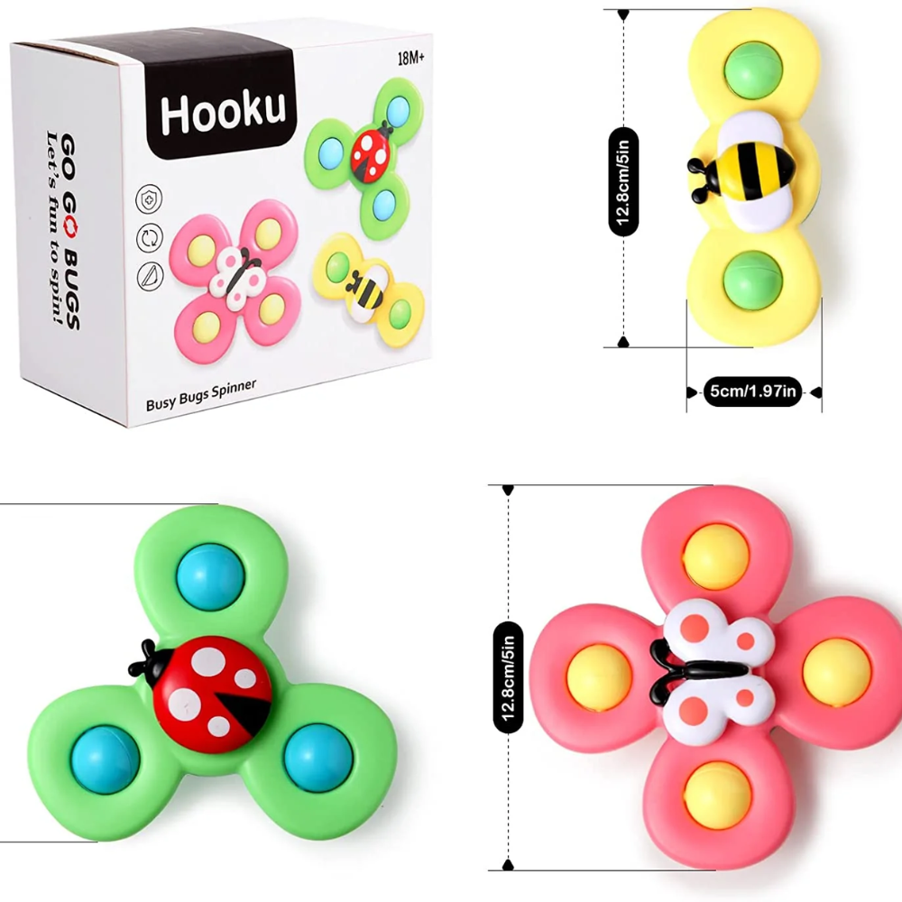 Baby Bath Spinner Toy – Suction Cup Spinning Toy for Kids