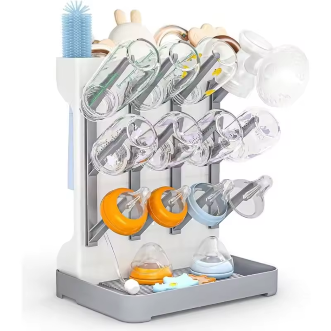 Baby Bottle Drying Rack Vertical | Space Saving Design