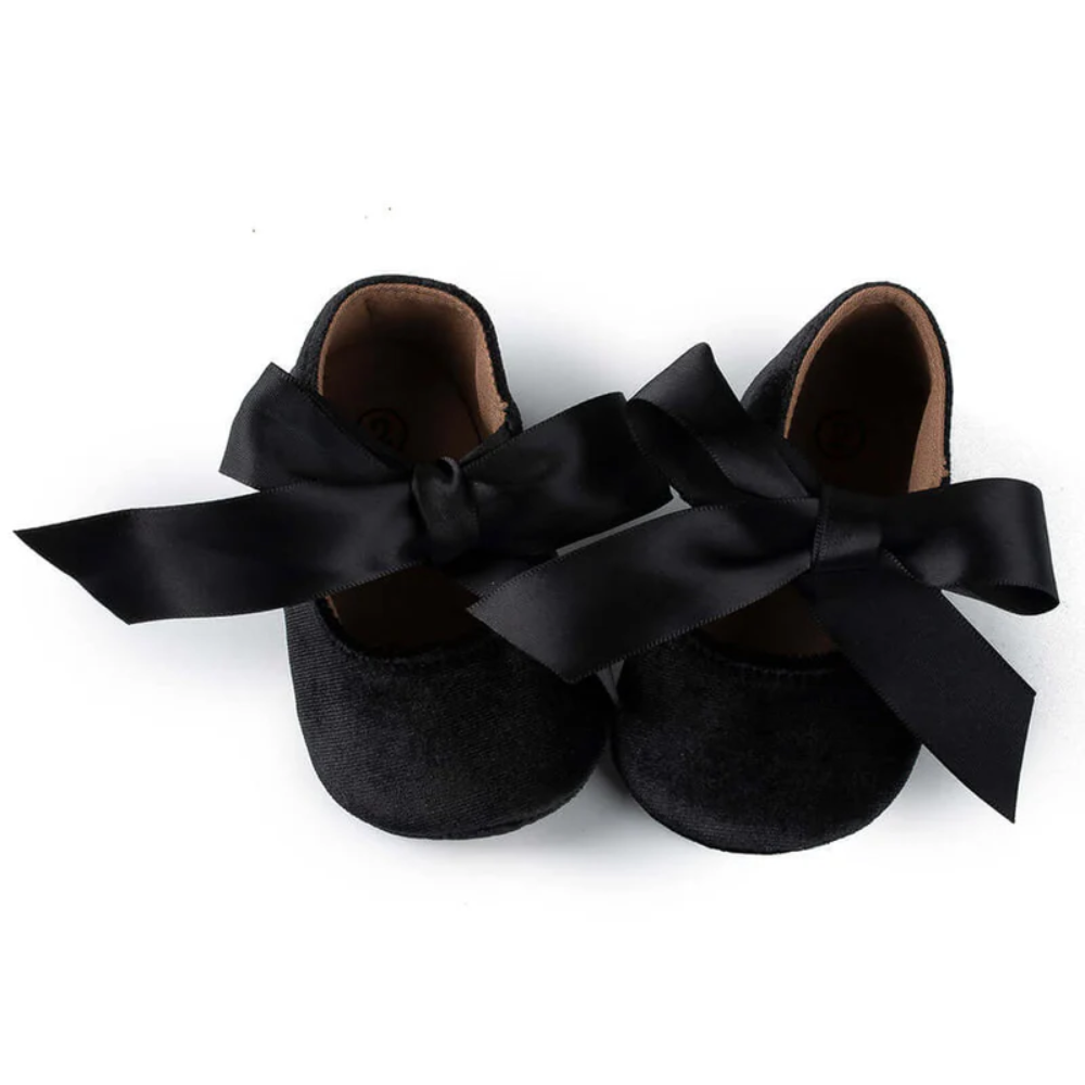 Baby Girls Mary Jane Bow Shoes Soft Sole | Strap