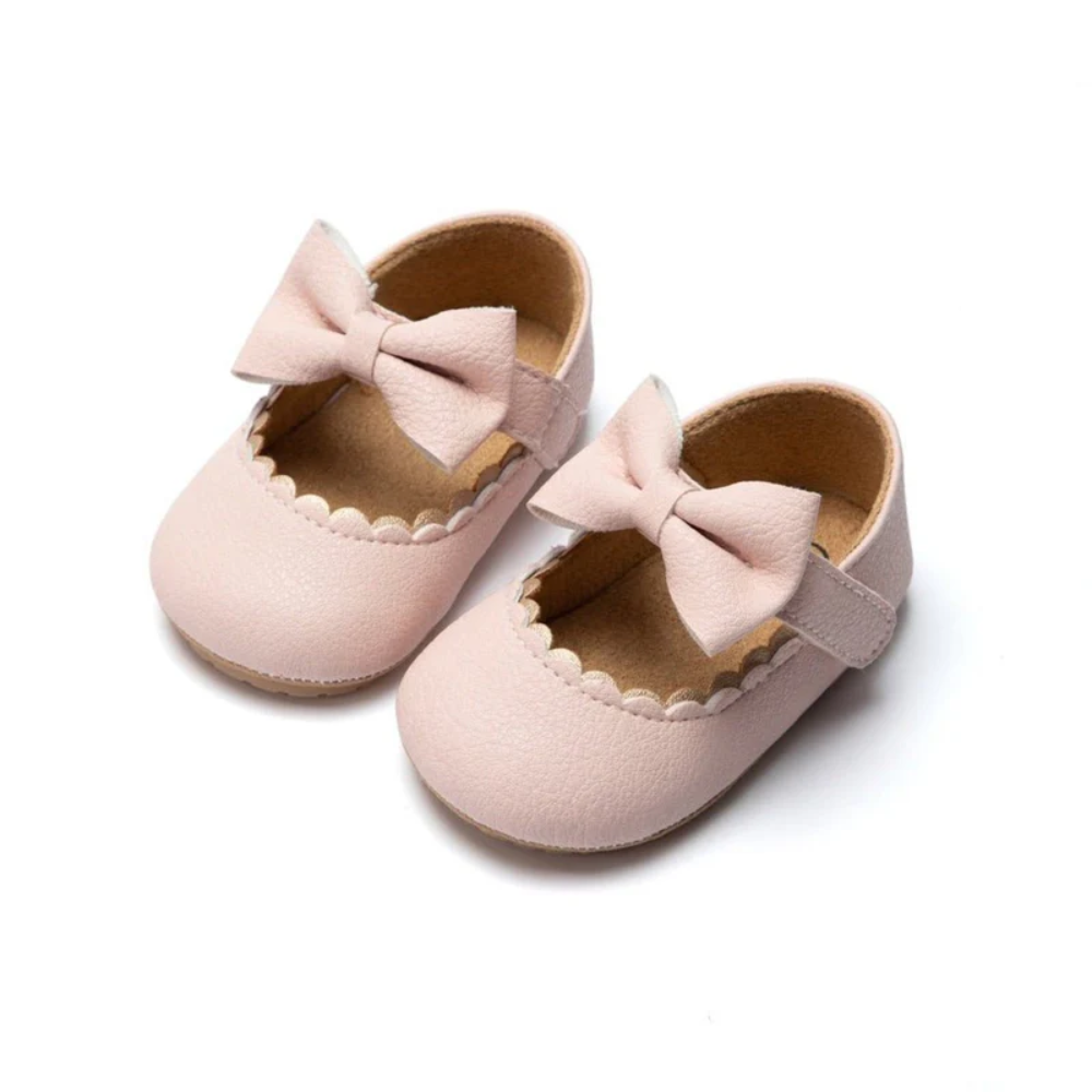 Baby Girls Strap Shoes Soft Sole Crib Shoes | Closed Toe