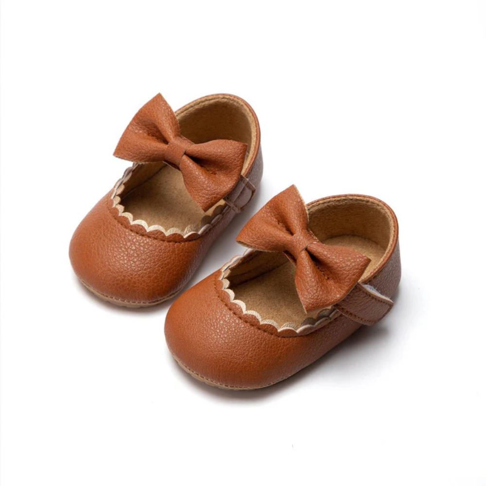 Baby Girls Strap Shoes Soft Sole Crib Shoes | Closed Toe
