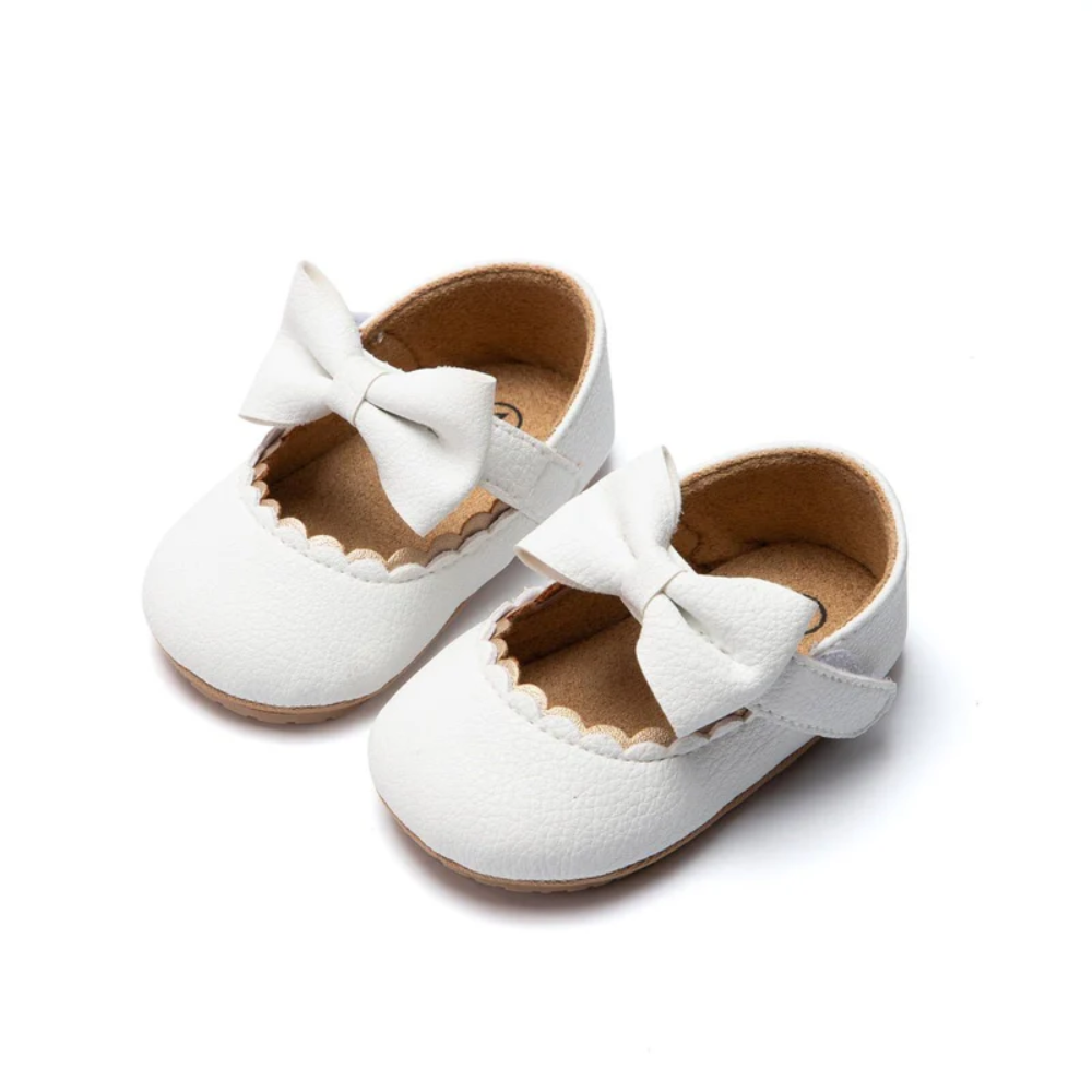 Baby Girls Strap Shoes Soft Sole Crib Shoes | Closed Toe