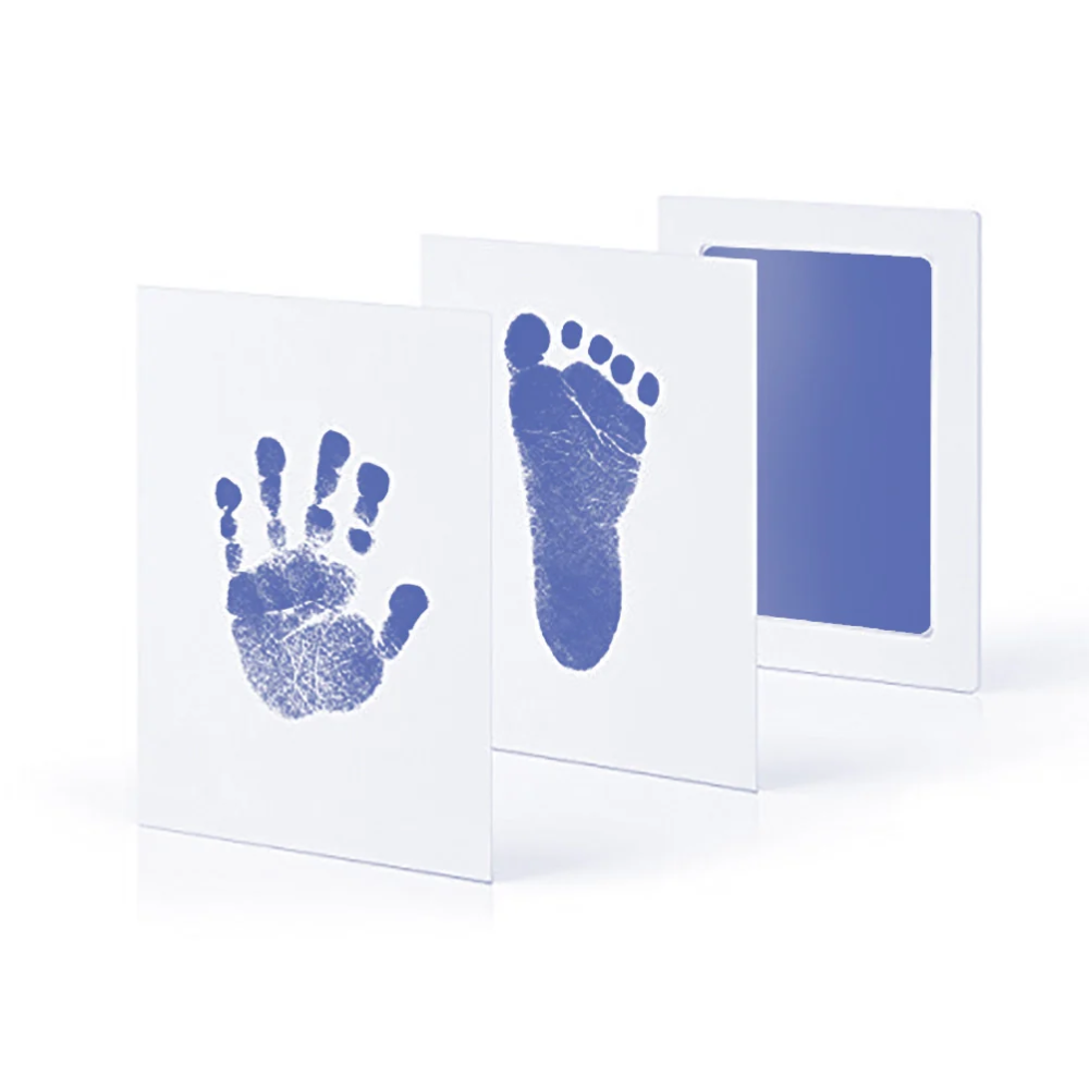 Baby Handprint & Footprint Kit – Clean Touch Ink Pad Keepsake Set