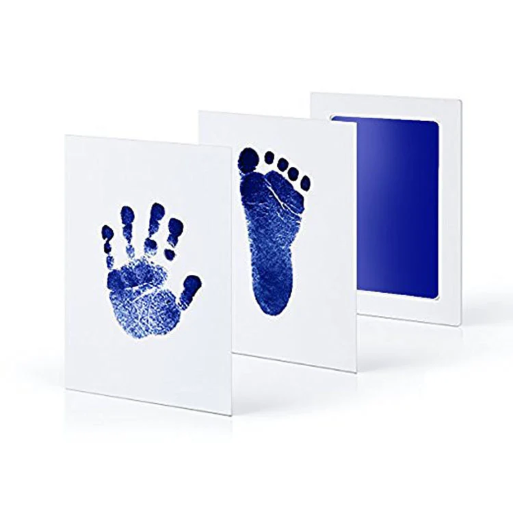 Baby Handprint & Footprint Kit – Clean Touch Ink Pad Keepsake Set