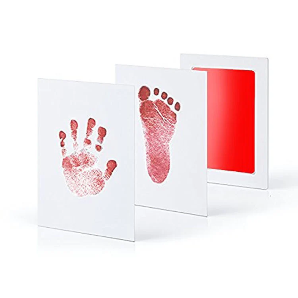 Baby Handprint & Footprint Kit – Clean Touch Ink Pad Keepsake Set