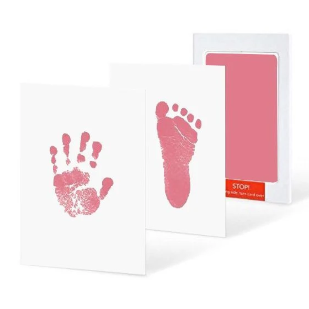 Baby Handprint & Footprint Kit – Clean Touch Ink Pad Keepsake Set