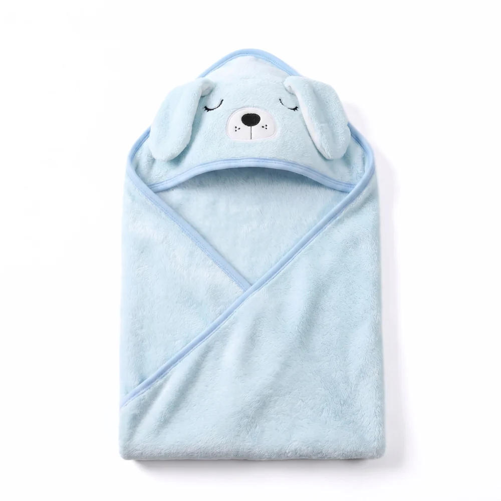 Baby Hooded Bath Towel – Soft Plush Animal Bath Wrap