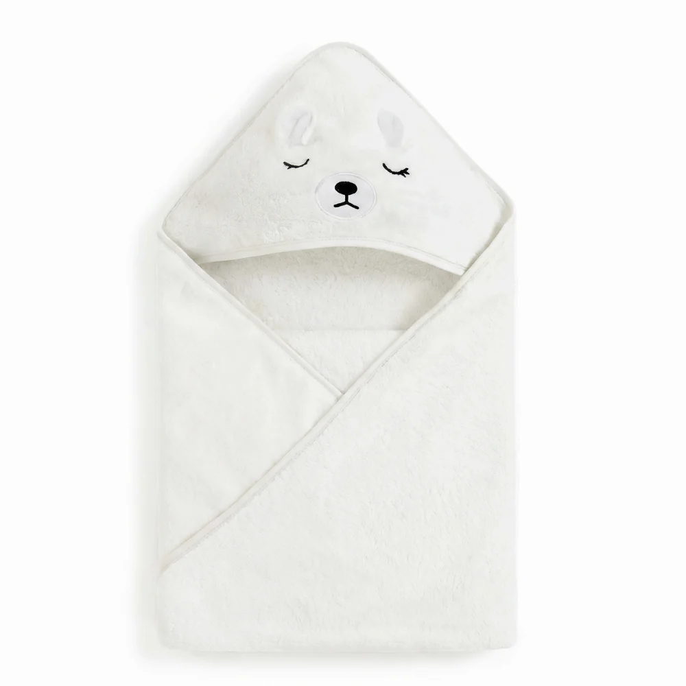 Baby Hooded Bath Towel – Soft Plush Animal Bath Wrap