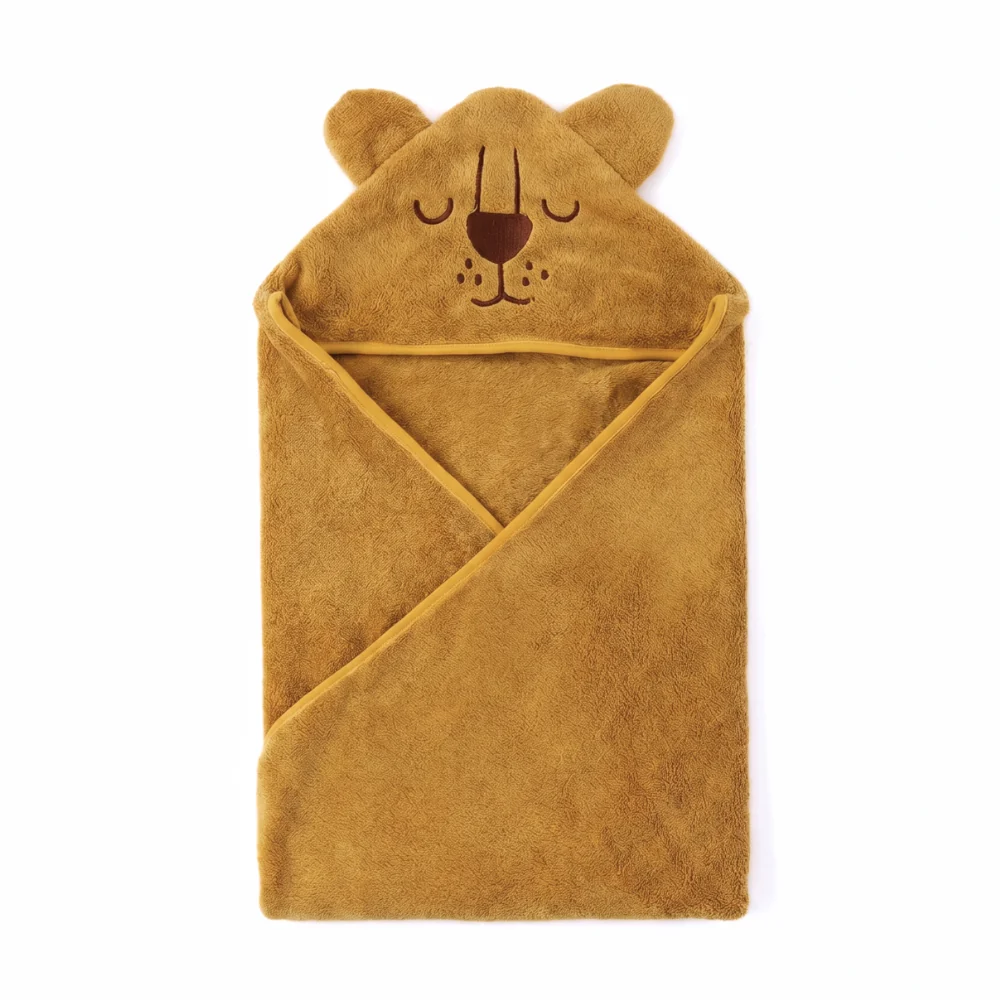 Baby Hooded Bath Towel – Soft Plush Animal Bath Wrap