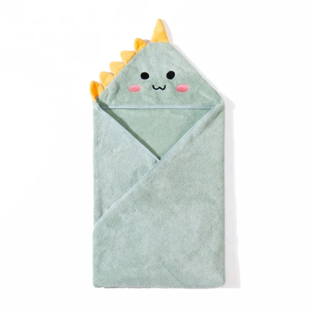 Baby Hooded Bath Towel – Soft Plush Animal Bath Wrap