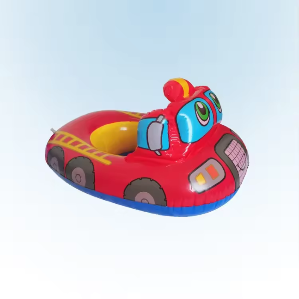 Baby Inflatable Police Car Swim Ring – Kids Pool Float Seat for Water Play