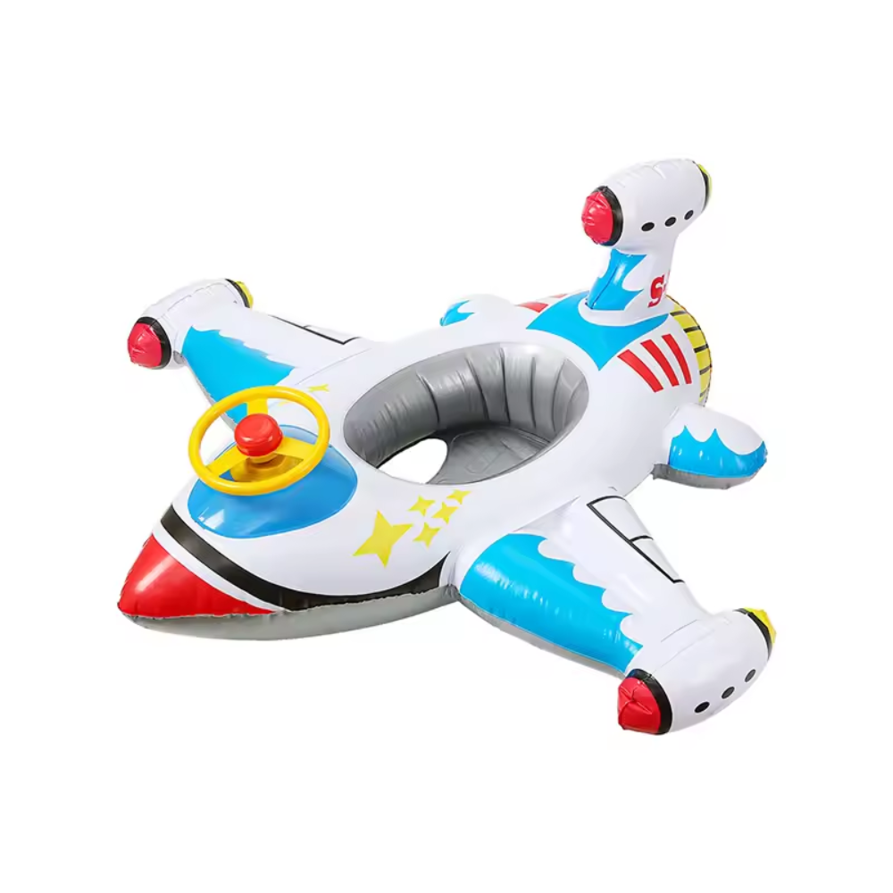 Baby Inflatable Swim Ring with Aircraft Design – Kids Pool Float Seat