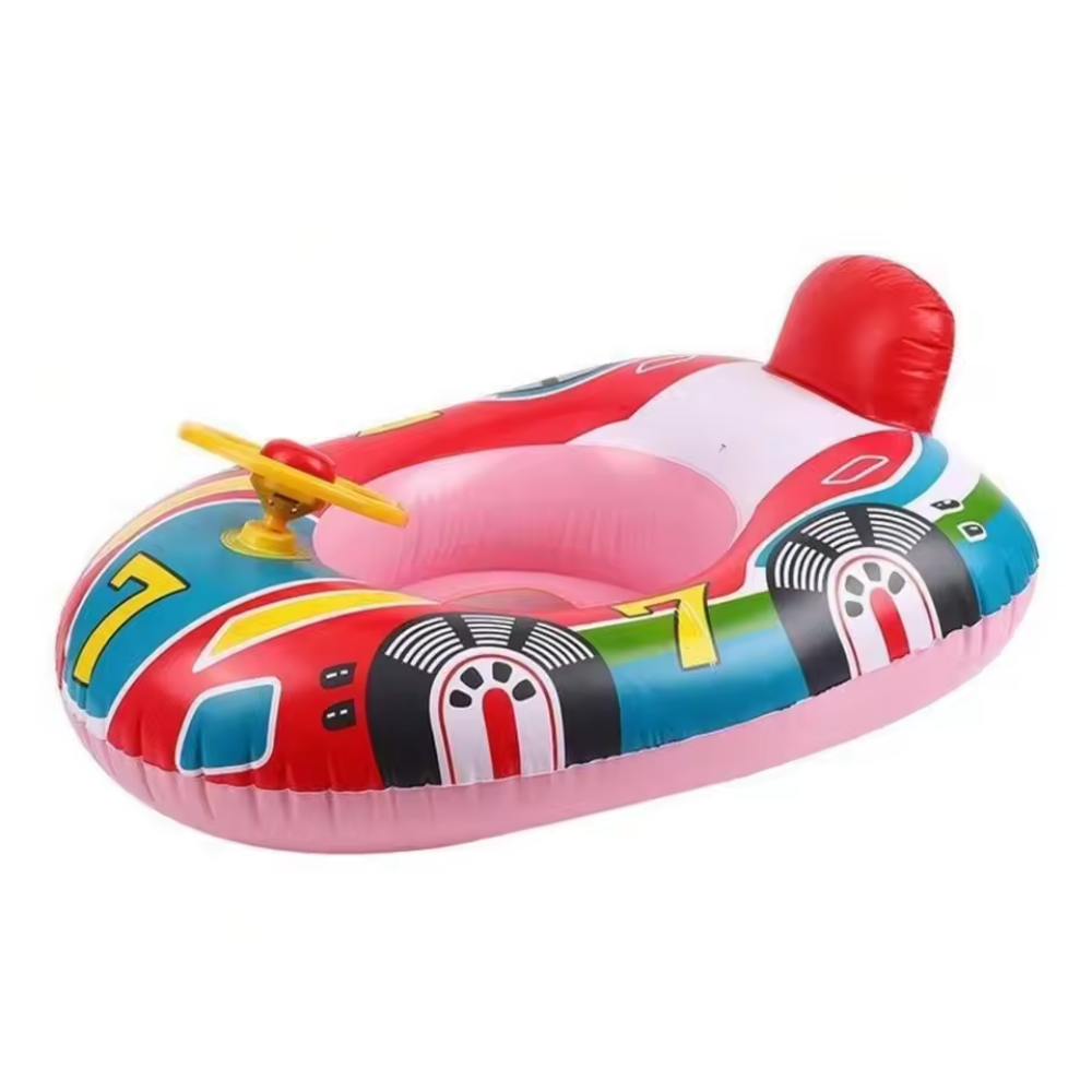 Baby Inflatable Swim Ring with Car Design – Kids Pool Float for Summer Water Play
