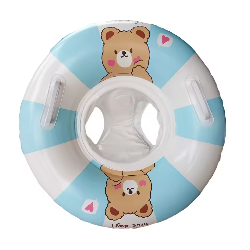 Baby Inflatable Swim Ring with Sunshade – Pool Float for Infants
