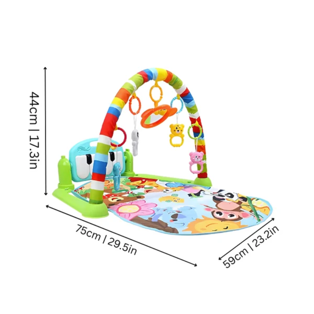 Baby Musical Play Mat – Interactive Activity Gym with Music and Sensory Play Features